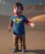 Placeholder: Howard wolowitz toddler, full body, dramatic lighting, angry, hyper realistic,