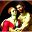 Placeholder: portrait of a couple Michelangelo style