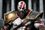 Placeholder: Kratos in 8k sci-art drawing style, ghost of Sparta custom, highly detailed, high details, detailed portrait, masterpiece,ultra detailed, ultra quality