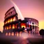 Placeholder: The Colosseum, İtalya, sunset, rainbow sunset