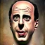 Placeholder: Jerry Seinfeld in the style of H.R. Giger