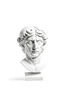 Placeholder: Greek Sculpture Head on pedestal minimalistic, historically accurate, pure white backround, product phatography