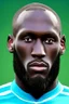 Placeholder: Romelu Lukaku Belgian football player cartoon 2d