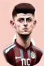 Placeholder: Aaron Cresswell English football player cartoon 2d