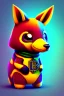 Placeholder: Close-up Portrait of a cool animation crypto animal character, cute, witty, striking and one of a kind, 2d