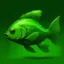 Placeholder: a green fish