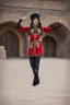 Placeholder: full body azeri lady in folk costum