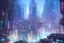 Placeholder: Art by John Berkey and John Harris and Craig Mullins, futuristic cyberpunk city, high rise, smooth, sharp focus, hyper detailed, digital painting, elegant, centered, detailed, neon signs, volumetric lightning, brutalist architecture, 8k, flying hover cars