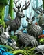 Placeholder: forest animals, adult pages, colorful page, cooler background, perfect composition, beautiful detailed intricate insanely detailed octane render trending on artstation, photorealistic, soft natural volumetric cinematic perfect light, chiaroscuro, masterpiece, oil on canvas, raphael, caravaggio, greg rutkowski, beeple, beksinski, giger, black and white still, digital Art, perfect coloer, read,green, blew,white, ((((colorful)))))