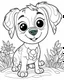 Placeholder: pet cartoons coloring pages , no black color, no no flower, b/w outline art for kids coloring book page, Kids coloring pages, full white, kids style, white background, whole body, Sketch style, full body (((((white background))))), only use the outline., cartoon style, line art, coloring book, clean line art, white background, Sketch style\