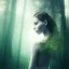 Placeholder: Photo portrait of a woman and beautiful forest, Double exposure, DSLR