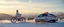 Placeholder: 888 snow man riding a bike down hill with skiers with police car on tail and lotsa sheep