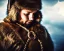 Placeholder: a sad and lonely viking looking up at the stars at night, hyper realistic, 8k, insane detail, atmospheric background, crying eyes, big fur coat, long braided hair, sharp focus, soft background, dynamic lighting, viking helmet, night time