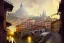 Placeholder: Train under bologna portici +riomaggiore+genoa street+turin+Italian medieval town+Italian city+alphonse mucha, greg rutkowski,matte painting, cryengine, hyper detailed, felix kelly, fantasy art, seb mckinnon