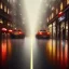 Placeholder: beauitful rainy street glowing