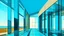Placeholder: Abstracción arquitectónica inspirada en el futurismo y la ilustración conceptual, orden y proporción como protagonistas, vacío absoluto sin figuras humanas, sensación de eternidad, diagonales de sombras y techos que dirigen la mirada hacia el horizonte, repetición de marcos rectangulares que crea profundidad infinita, colores simbólicos, azul cian frío para el espacio y ocre cálido para la estructura, sombras exageradas, perspectiva dominante, influencia de de Chirico.