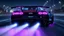 Placeholder: modern bugatti veyron Extreme Veyron 2025 Full Build with Spoiler, purple and white taillights, final boss in racing game, Futuristic taillights installed, rear view