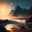 Placeholder: the mountains, the seashore and the sun