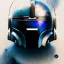 Placeholder: photorealistic jango fett helmet, illustration by <agnes cecile> <Yoji Shinkawa>, natural tones, ornate and intricate detail , soft smooth lighting, soft blue and silver colors,