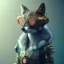 Placeholder: A steampunk Armor wearing Fox,cyberpunk, character design,ultra realistic,shiny, smooth, studio quality, octane render, Surrealism, Triadic colour scheme,ambient lighting polaroid, 100mm