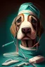 Placeholder: Specialty, nurse, job, medical equipment, lighting, needle, plaster, bandages, muzzle, drawing, background