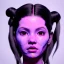 Placeholder: perfect symmetry, cyber droid Rosalía artist, black eyeliner, cyberpunk, ghost in the shell style, pigtails hair, gold, pink, geisha, led lights, fog, rain, latex, soft color, highly detailed, art stations, concept art, smooth, unreal engine 5, god rays, ray tracing, RTX, lumen lighting, ultra detail, volumetric lighting, 3d, finely drawn, high definition, high resolution.