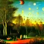 Placeholder: A marvelous landscape, trees, flowers, sun, intricate, Henri Rousseau, Max Ernst, thoughtful, interesting, a bit appalling