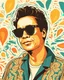 Placeholder: Gustavo Petro Art illustration sunglasses