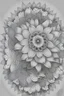 Placeholder: flower mandala for colouring (black and white)