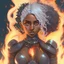 Placeholder: Ana de Armas, , high detail, high quality, ebony goddess, heater, iron coil heater, gears, steam, steal ribcage, steal breastplate, white hair, fire heart, heart on fire, metal made, 4k, high resolution. full detail. digital art, anime, cartoon, watercolor