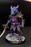 Placeholder: small purple iridescent dragonborn ranger dnd