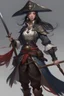 Placeholder: asian female celestial pirate paladin dnd