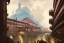 Placeholder: Train trains under bologna portici +riomaggiore+genoa street+turin+Italian medieval town+Italian city+alphonse mucha, greg rutkowski,matte painting, cryengine, hyper detailed, felix kelly, fantasy art, seb mckinnon