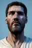 Placeholder: Ultra Realistic image, Roman sculpture, white marble material, Lionel Messi, gold crown of thorns, god crown, Renaissance style, sun rays background, waist up portrait, epic, celestial, cinematic lighting, God lights, 4k resolution, smooth details, soft lighting, unreal engine 5, art station, substance 3d.