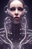 Placeholder: cyberpunk, head, women, portrai, open mouth, perfect skin, tron, cyborg , perfekt, real, dream, hr giger