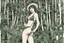 Placeholder: a girl in a bikini on a jungle background