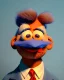 Placeholder: Waist up Portrait, Donald trump muppet, Sesame Street style, Wes Anderson style, photo studio, unreal engine 5, god lights, ray tracing, RTX, lumen lighting, ultra detail, volumetric lighting, 3d.