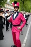 Placeholder: french policeman dressed as a bresilian revue dancer