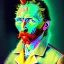 Placeholder: portrait of unicorn van gogh style