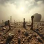 Placeholder: A striking quality close-up photograph captures a wasteland with odd stones, odd spindle-shaped objects, spooky, creepy, details of the dust very accentuated, glossy, organic, adorned with minerals and rocks, fog. Bathed in intense light, eerie, Max Ernst style, black sun, fog