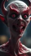 Placeholder: lipstick faced demon from the movie "insidious", bokeh like f/0.8, tilt-shift lens 8k, high detail, smooth render, down-light, unreal engine, prize winning