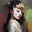 Placeholder: girl with a mask Yves Tanguy