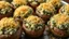 Placeholder: Large baked mushrooms stuffed with creamy spinach and cheese, topped with a golden parmesan crust. The mushrooms are juicy, and the filling is lush and inviting, captured in hyper-realistic 8k UHD.