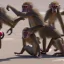 Placeholder: photo, robot baboons attacking Elon Musk