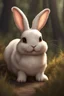 Placeholder: Cute chubby bunny floppy ears adventurer dnd art realism