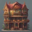 Placeholder: Venetian House Vector Art Fantasy 2d Game asset