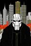 Placeholder: punisher sku;; city in the style of Hiroshi Nagai