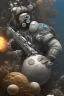 Placeholder: diver like a aggressive snow man,with the gun,hi quality detail,hi quality textures,cinematic,realistic,