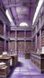 Placeholder: A purple factory with a library painted by Michelangelo di Lodovico Buonarroti Simoni
