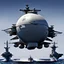 Placeholder: Spherical Aircraft Carrier Launching Aircraft